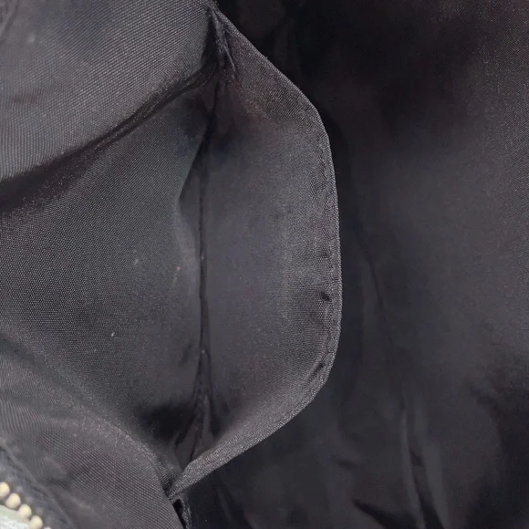 Auth Burberry Blue Label Nova Check Nylon Black Hand Bag - Picture 12 of 16